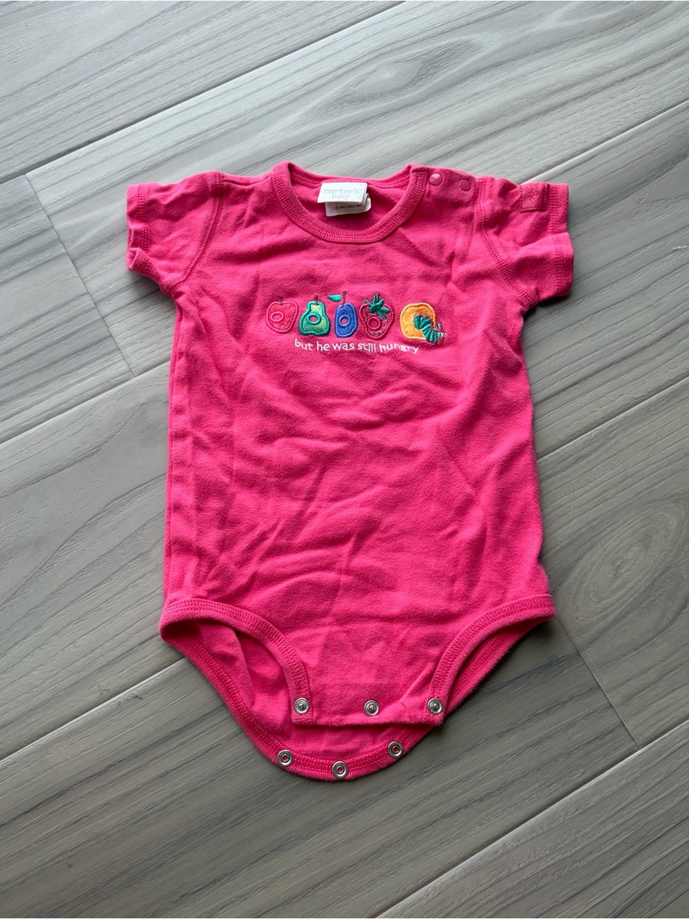 Vintage Hungry caterpillar Embroidered Onesie